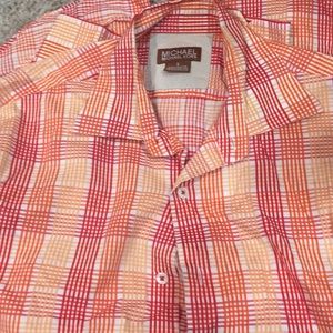 Men’s small long button down Michael kors